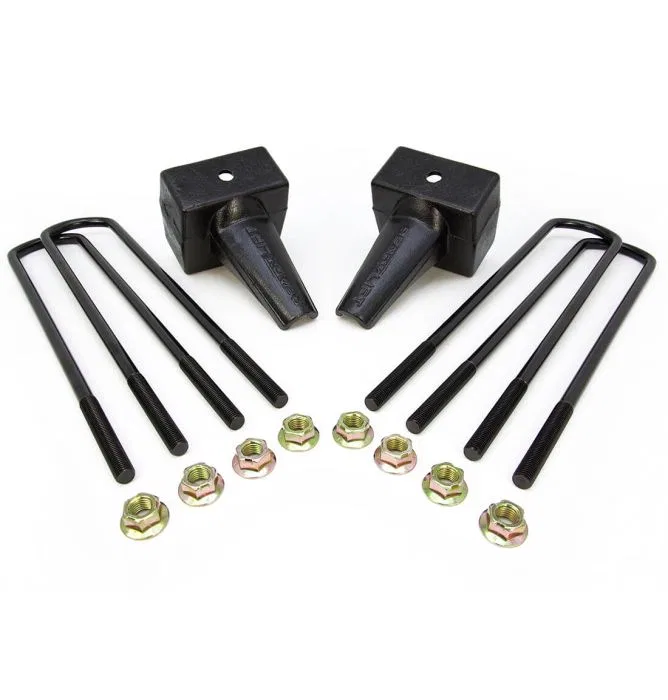 66-2025 – READYLIFT Leaf Spring Block Kit, 5 Inch Block Height Cast Iron Includes 2 Lift Blocks/ 4 U-Bolts and Hardwa...